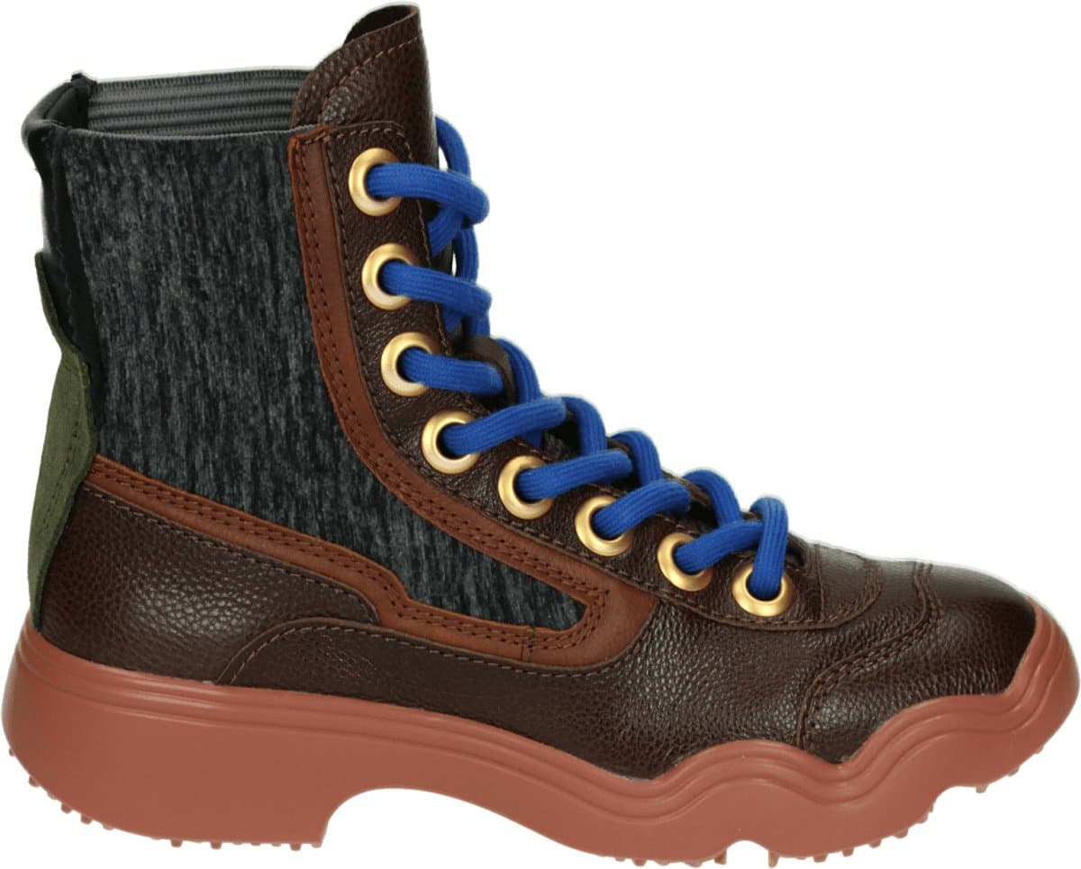 4ccccees - 4CS107005 SANHO CURLA - Hoge sneakersVeterbootsDames veterschoenenDames sneakersHalf-hoge schoenen - Kleur: Bruin - Maat: 39