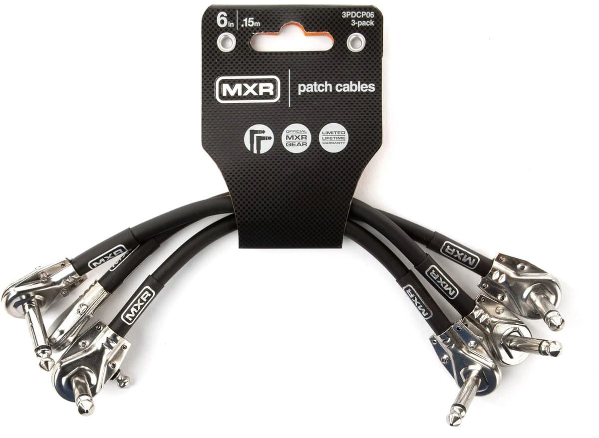 MXR 3PDCP06 Kabel Stekker Elleboog, Zwart, 15cm