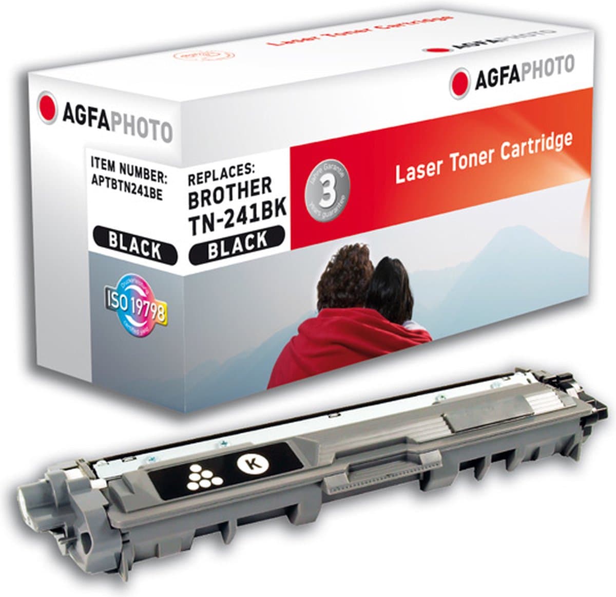 AgfaPhoto APTBTN241BE tonercartridge 1 stuk(s) Zwart