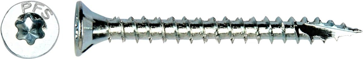PGB Torx PFS schroef voldraad verzinkt 4x30 mm. T-20