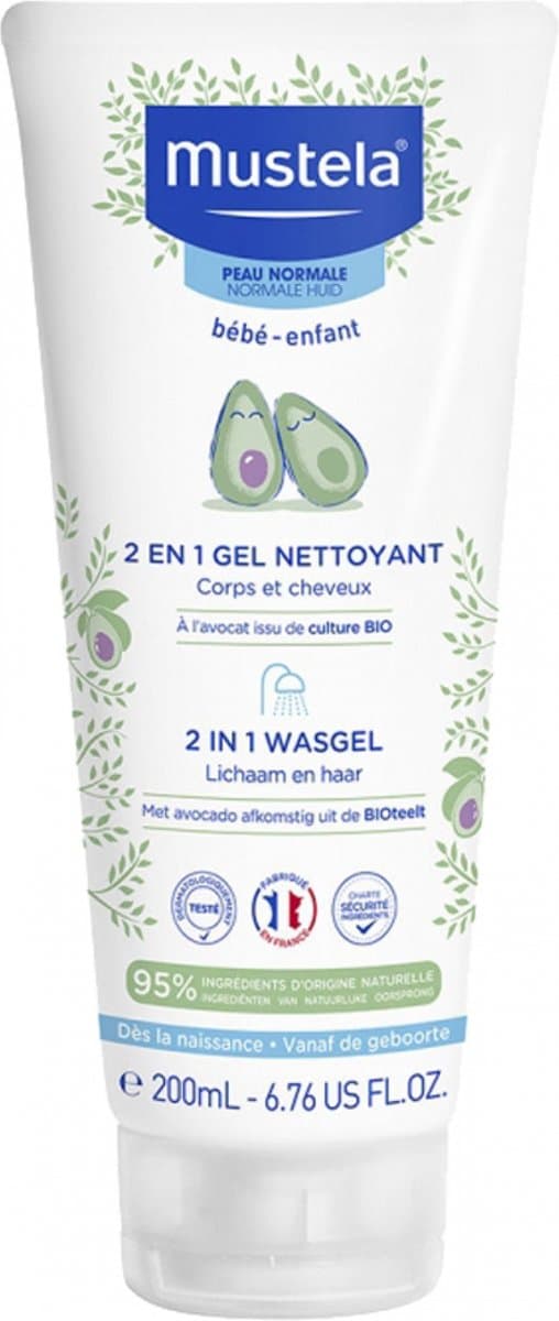 Mustela 2 in 1 Wasgel - 200 ml