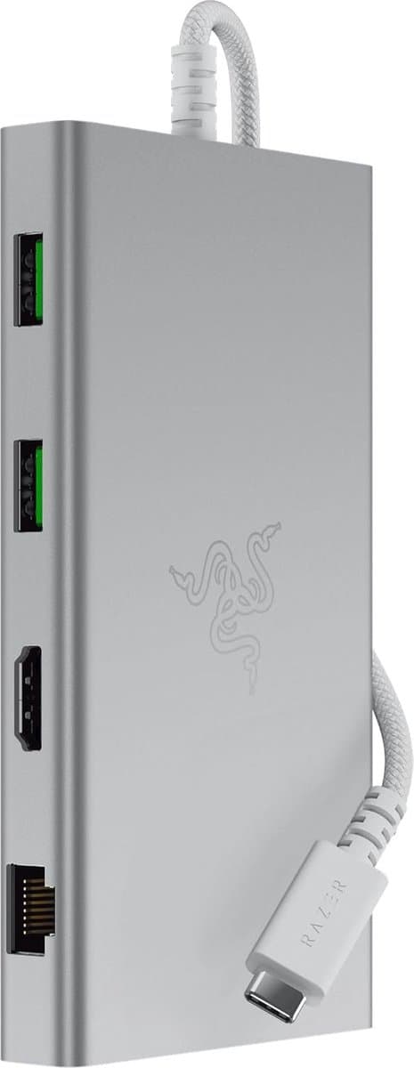 Razer USB-C Dock - Docking Station - 11 Poorten - HDMI - Mercury Wit