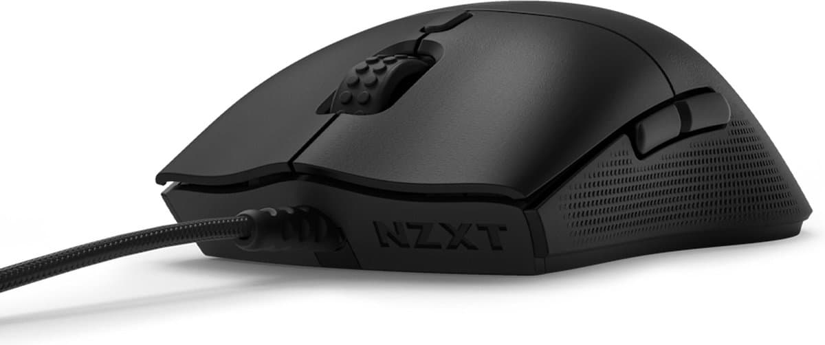 NZXT Lift 2 Symm Black - muis - Gaming - 5 Knoppen - USB A - 26000 dpi - Zwart