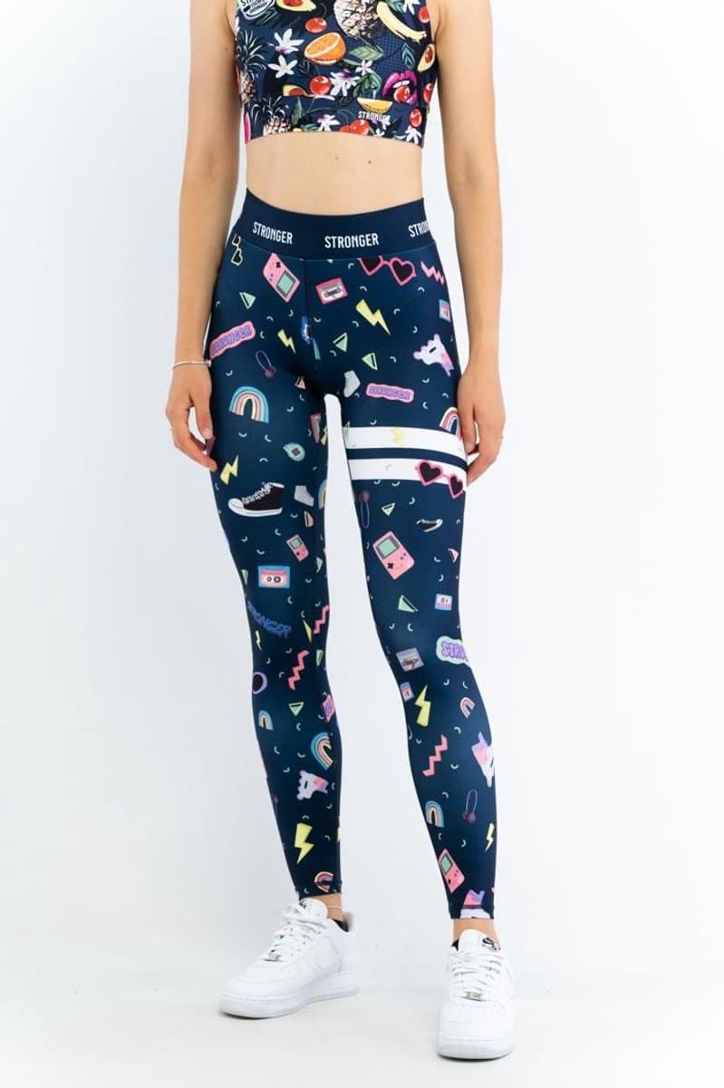 Stronger - Bold HW Tights - Sportlegging - Dames - Blauw - Maat S