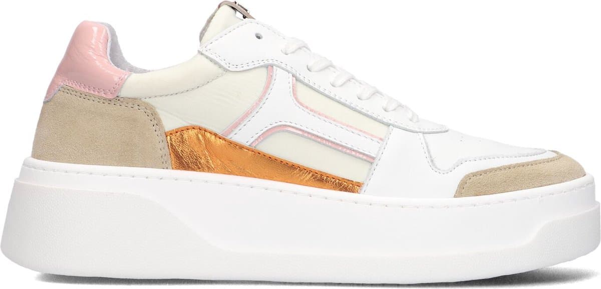 Red-Rag 72118 Lage sneakers - Leren Sneaker - Dames - Oranje - Maat 39