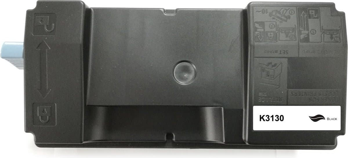 Kyocera TK-3130 Toner Zwart 25000 Pagina's - Huismerk Compatible - ECOSYS M3550idn M3560idn FS-4200DN FS-4300D - TK-3130 compatible TK-3130 alternatief Kyocera inktcartridge