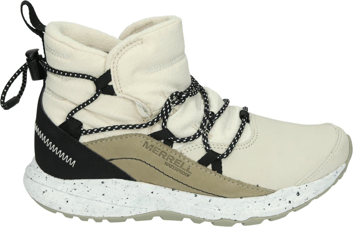Merrell - J036788 - Hoge sneakersVeterlaarzenDames veterschoenenDames sneakersHalf-hoge schoenen - Kleur: Wit/beige - Maat: 42.5