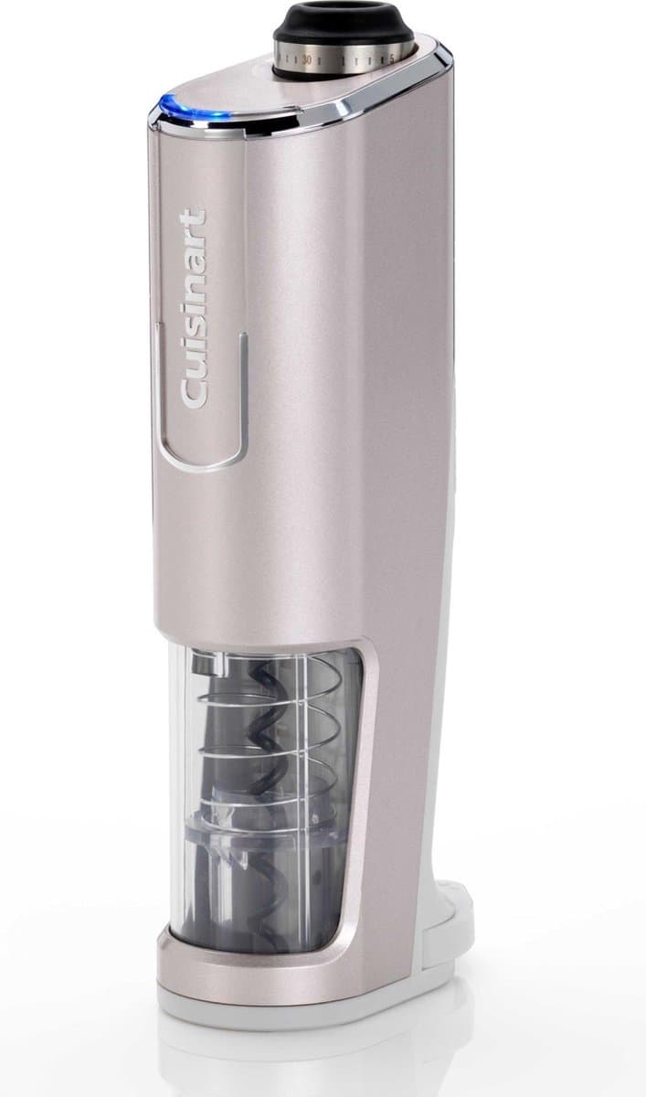Cuisinart - Elektrische kurkentrekker - Oplaadbare wijnopener - Flessenopener - Zilver