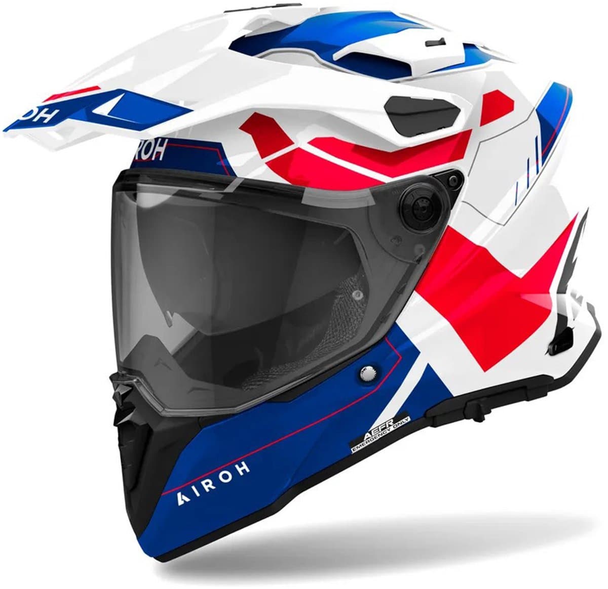 Airoh Commander 2 Reveal Wit Rood Adventure Helm - Helm