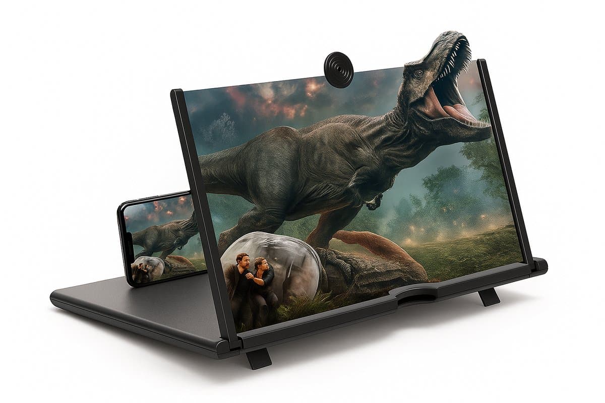 Narvie - 10 Inch Telefoon Vergrootglas - Schermvergroter voor Smartphone - Opvouwbare Houder - Vergroot Je Scherm Gemakkelijk - Schermvergroting Voor Smartphones