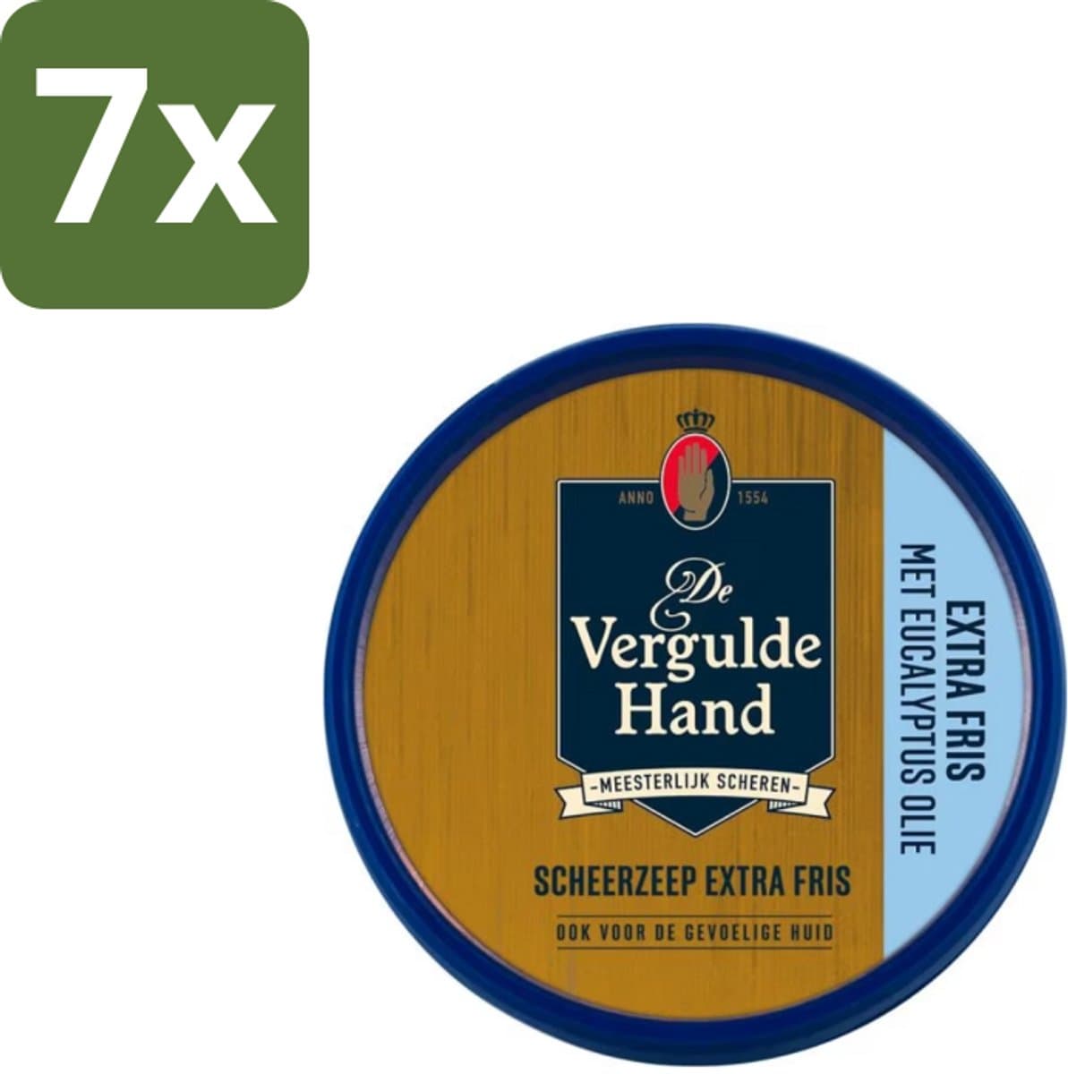 Vergulde Hand - Scheerzeeptablet - Extra Fris - 75 gr - Bulkverpakking - 7 stuks