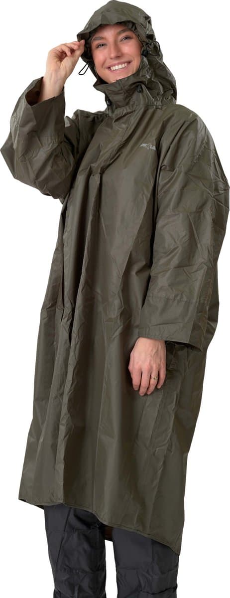 LOWLAND OUTDOOR Wandelponcho - 100% waterdicht (10.000mm) - ademend (8.000g/M²) PFAS vrij!