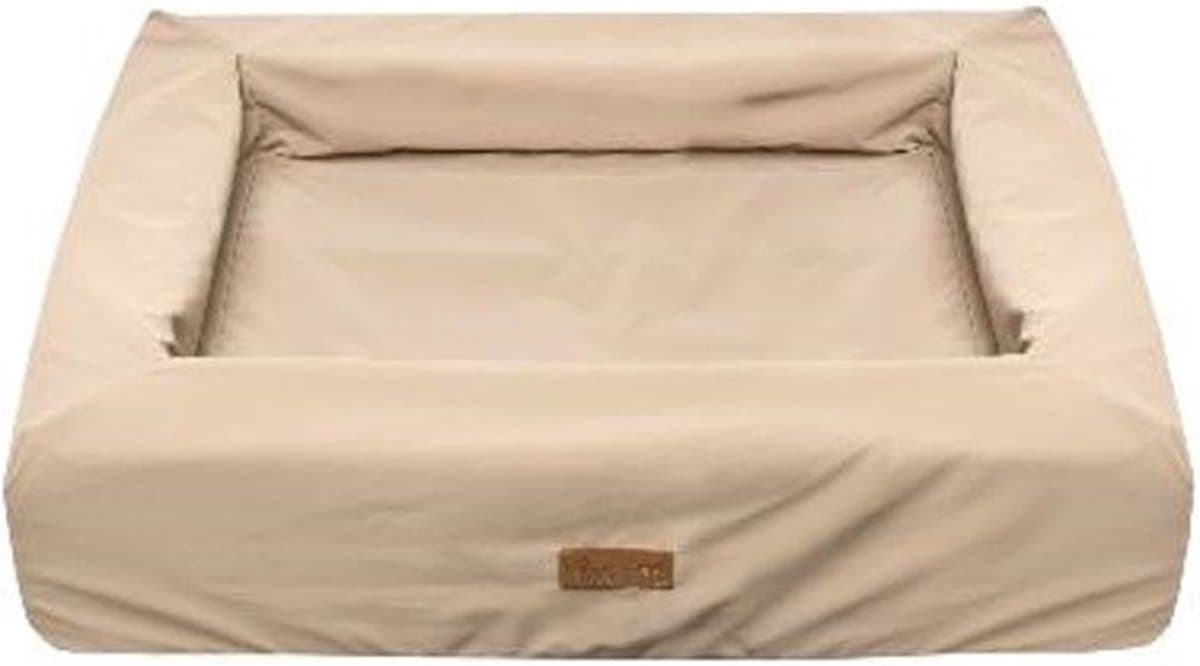 Topmast Hondenmand Nola - Loungebed - Memory Foam Matras - Beige - 78 x 58 x 18 cm