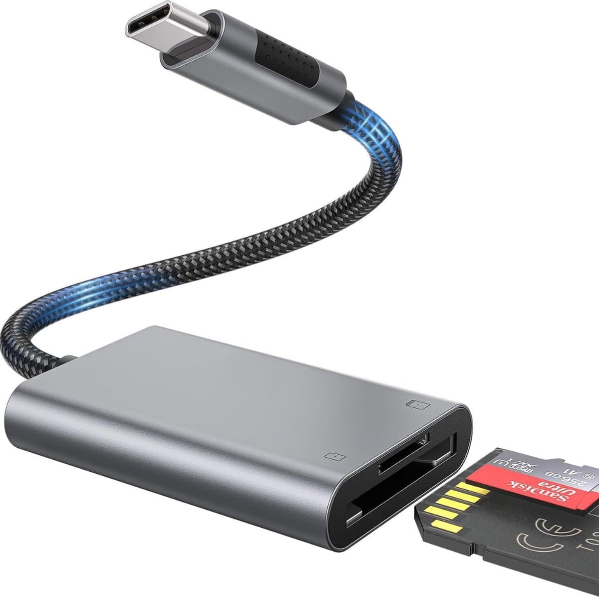 SD Kaart Lezer - Card Reader - USB - Telefoon - SD Kaart