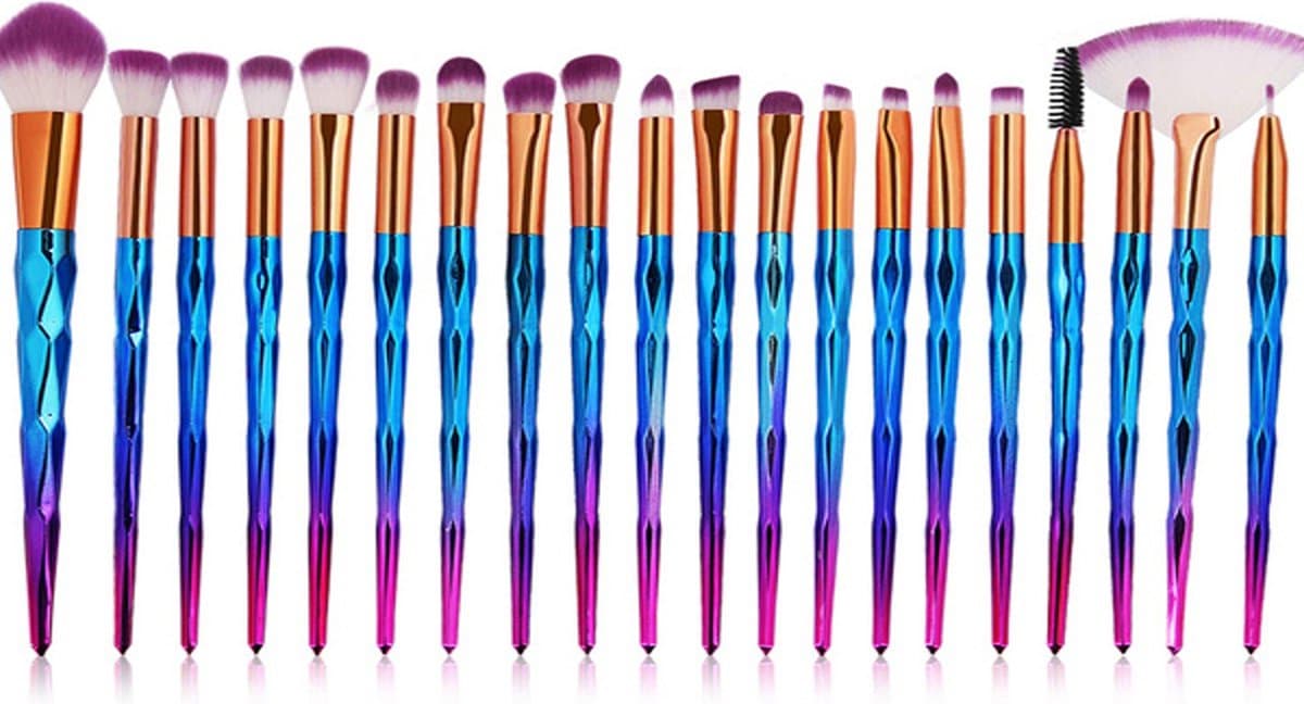 HANGZHOU A LINK STAR TECHNOLOGY CO. - Make-upkwasten Set - 20 stuks - Neon - Synthetisch