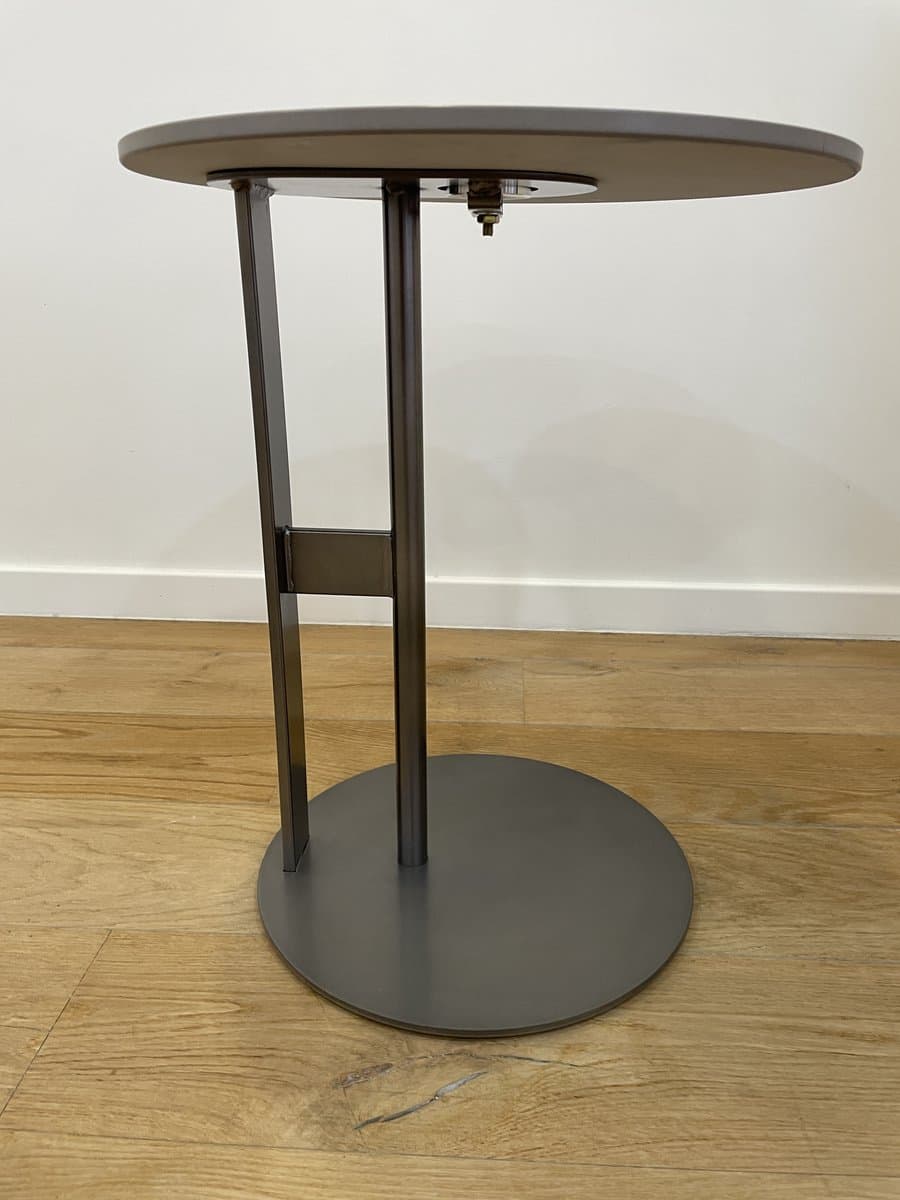 VLHOME keramiek bijzettafel grijs 45⌀ x 52H Luxe Modern