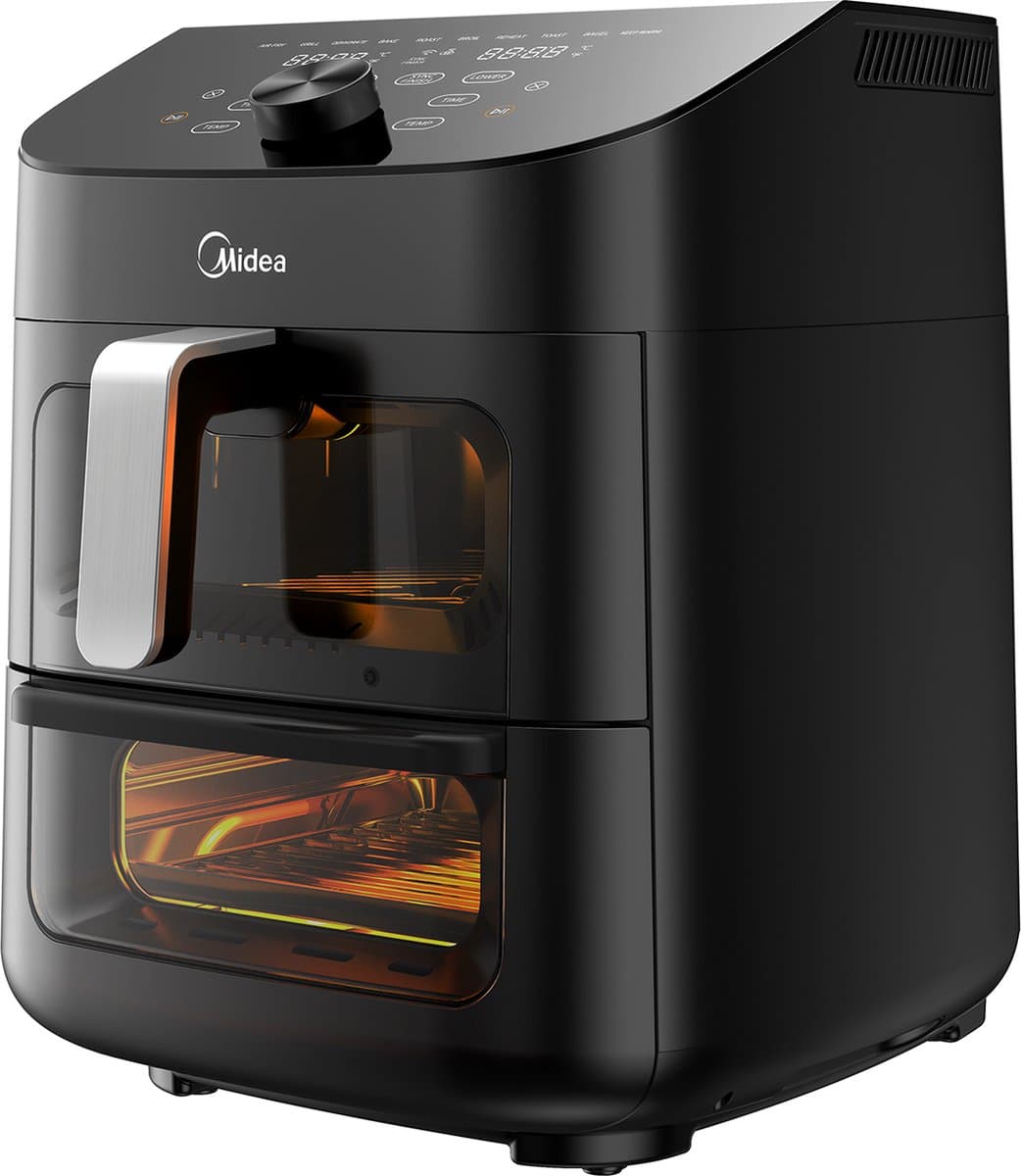 Midea MAD1100DADK - 2-in-1 - 6,4 liter voor de heteluchtfriteuse en 4,4 liter voor de oven