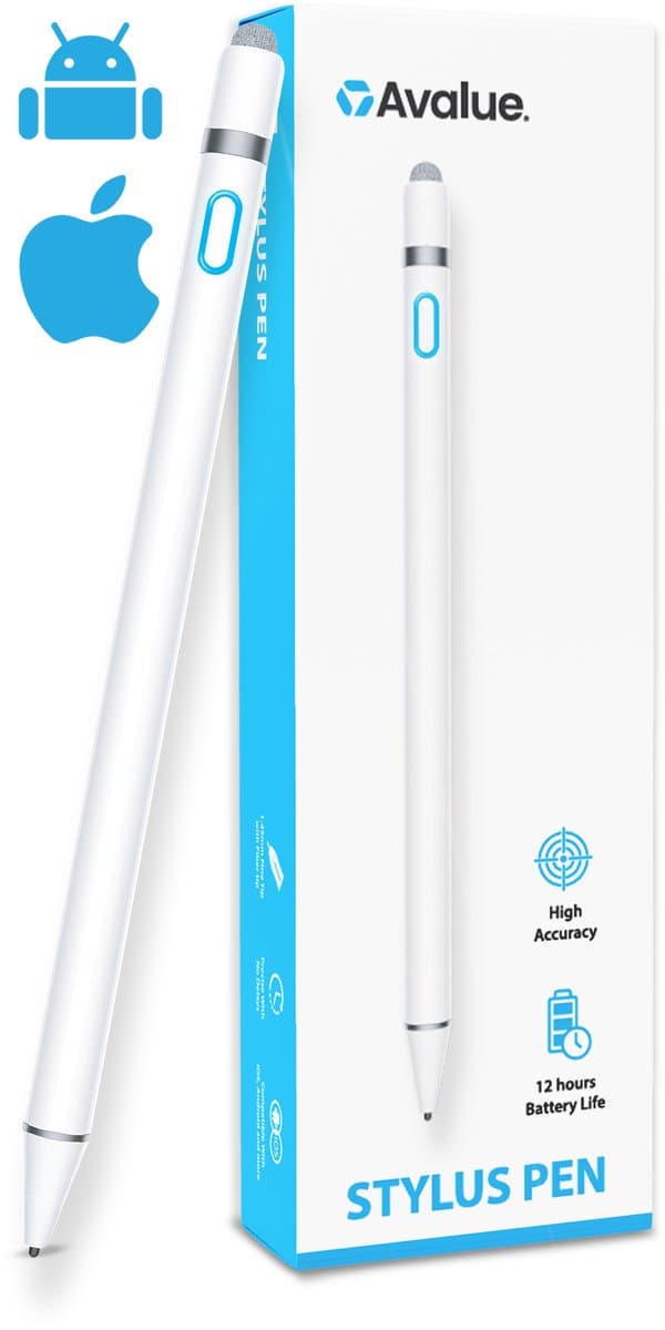 2 In 1 Active Stylus Pen - Pencil Geschikt Voor Tablet, Ipad, Android en Apple Telefoons
