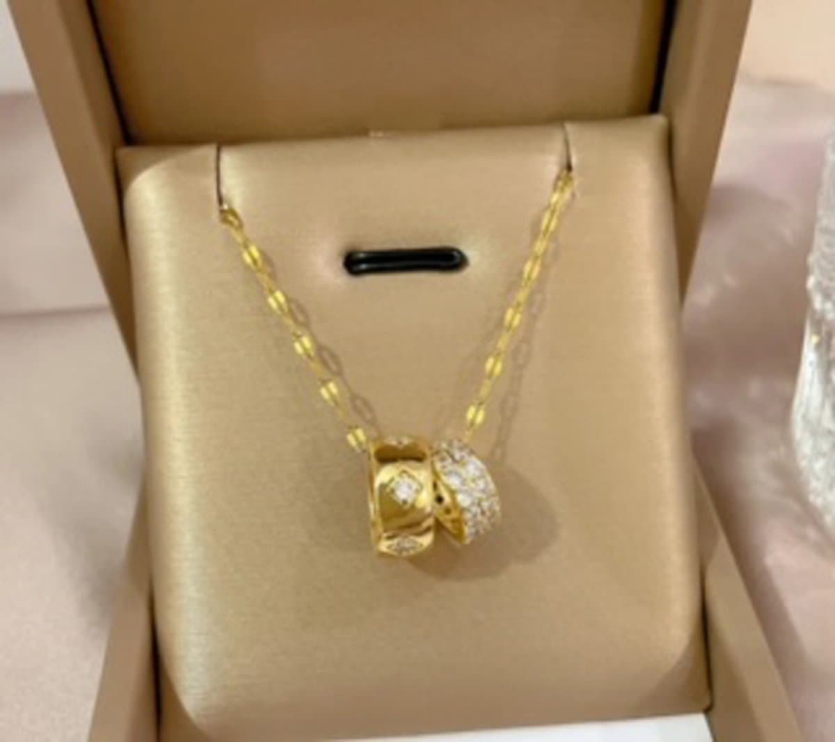 JP Family Jewelry - Luxe Halsketting - Dubbel Verguld RVS, Lengte 40+5 cm