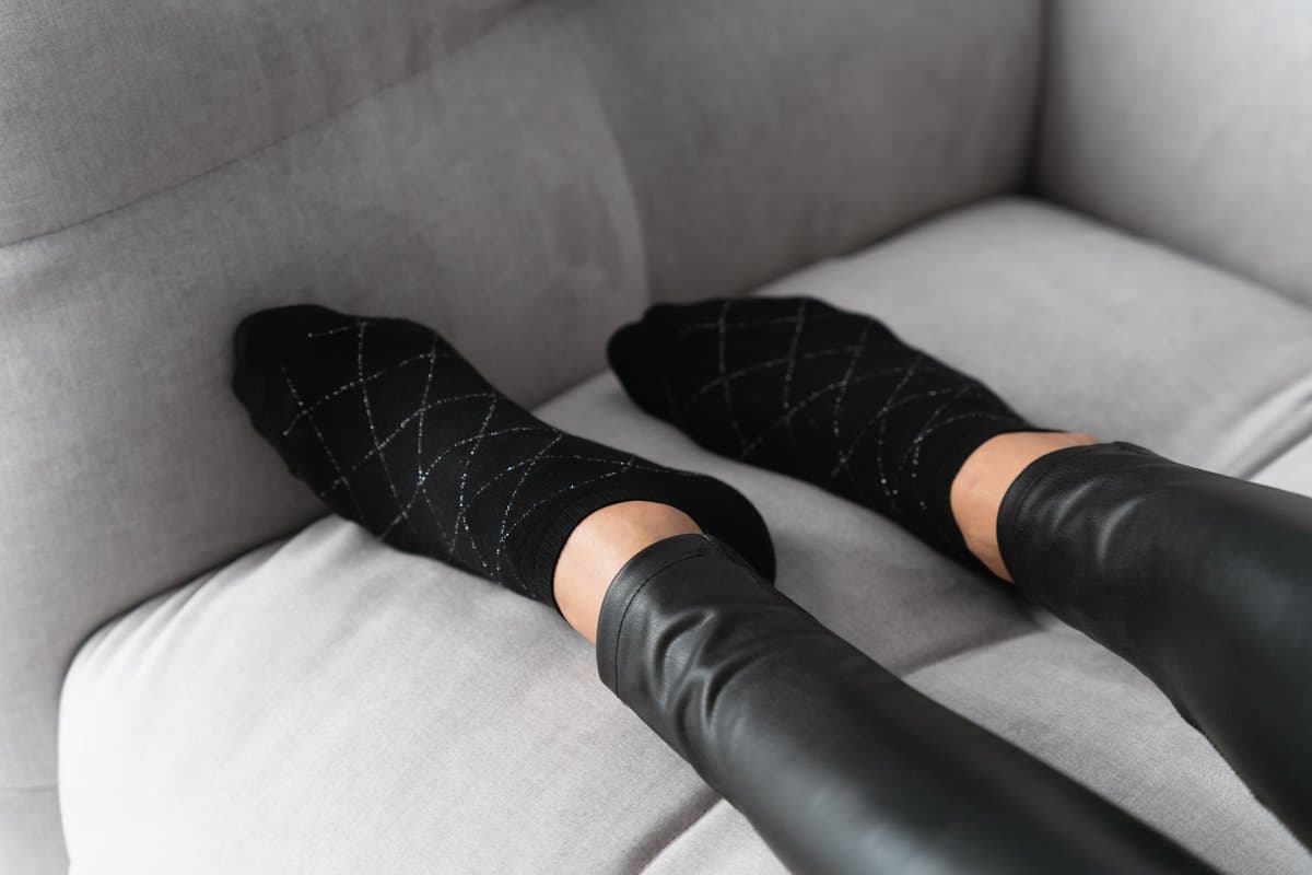 Zwarte sneakersokken met glitter–comfortabel & naadloos–2 paar–maat 35-37
