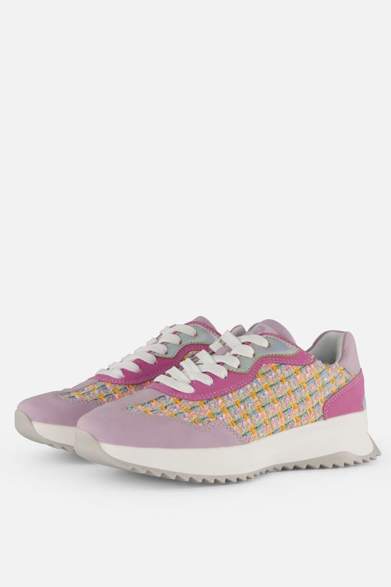 Rieker Evolution Sneakers paars Textiel - Dames - Maat 37