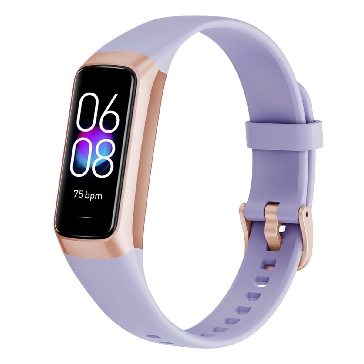Evy24 Activity Tracker Amoled - Stappenteller - Bloedruk - Hartslagmeter - Slaapmonitor - Saturatiemeter – Sporthorloge - Smartwatch - Activity Tracker - Paars