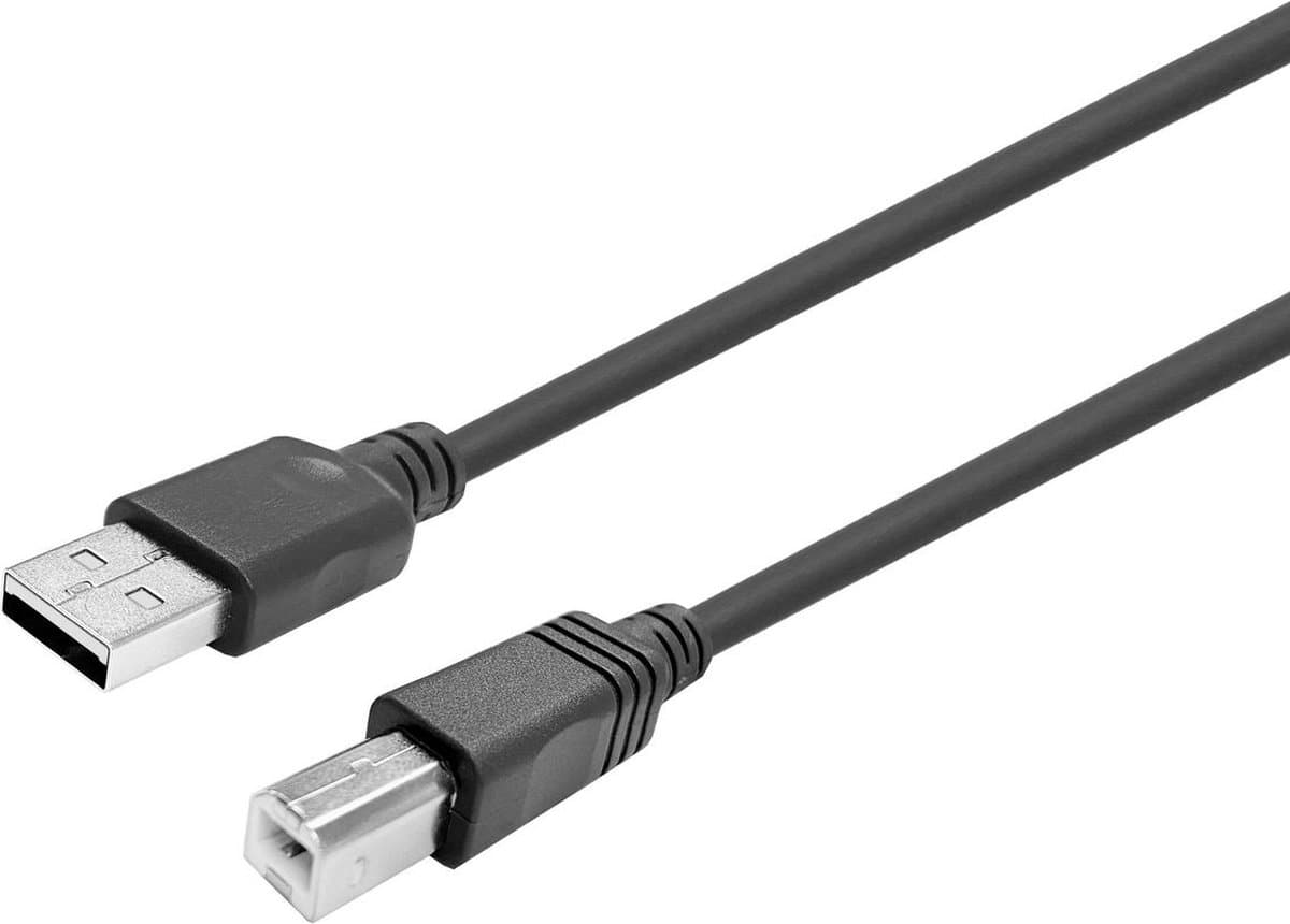 Vivolink PROUSBAB5 USB-kabel USB 2.0 5 m USB A USB B Zwart