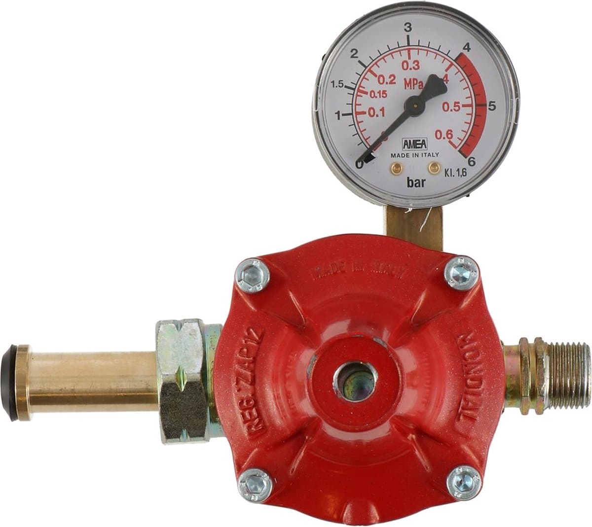Gimeg Instelbare gasdrukregelaar 0-3bar Shell X 3/8 inch links 12 kg
