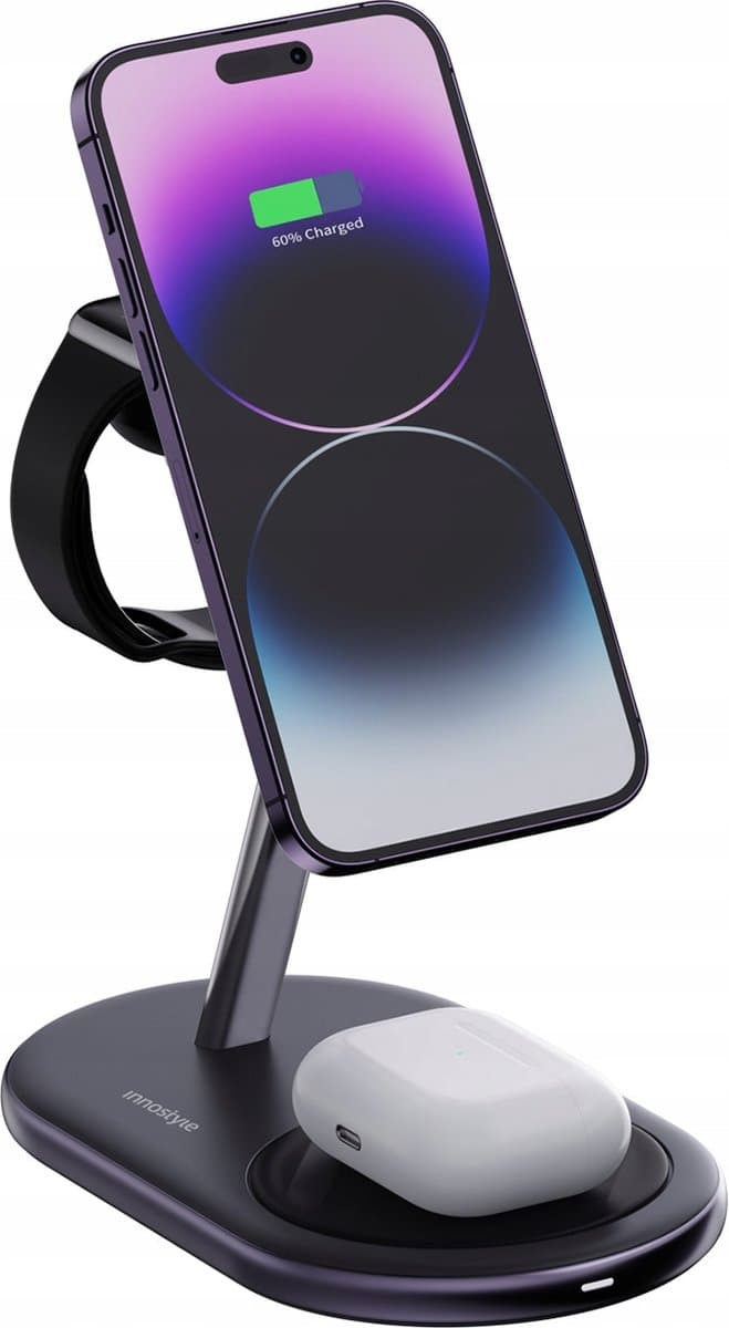 Innostyle® 3in1 - Docking station - Oplader - Voor iPhone AirPods