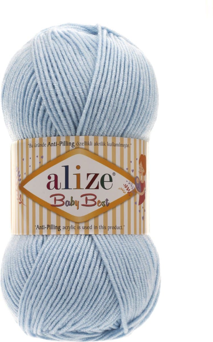 Alize Baby Best 40 Light Blue Pakket 5 Bollen 500 Gram