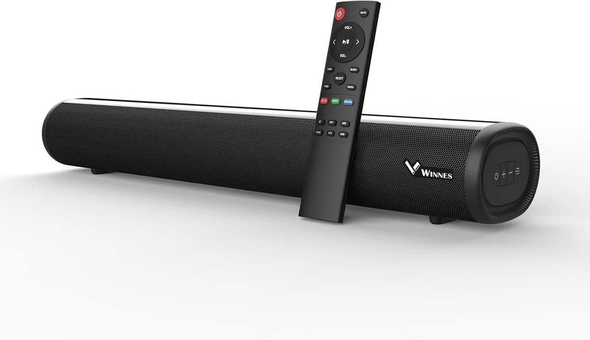 Soundbar voor TV - Draadloze Luidspreker - Thuisbioscoop Ervaring - 3 EQ Modi - 50 cm Breed - Zwart