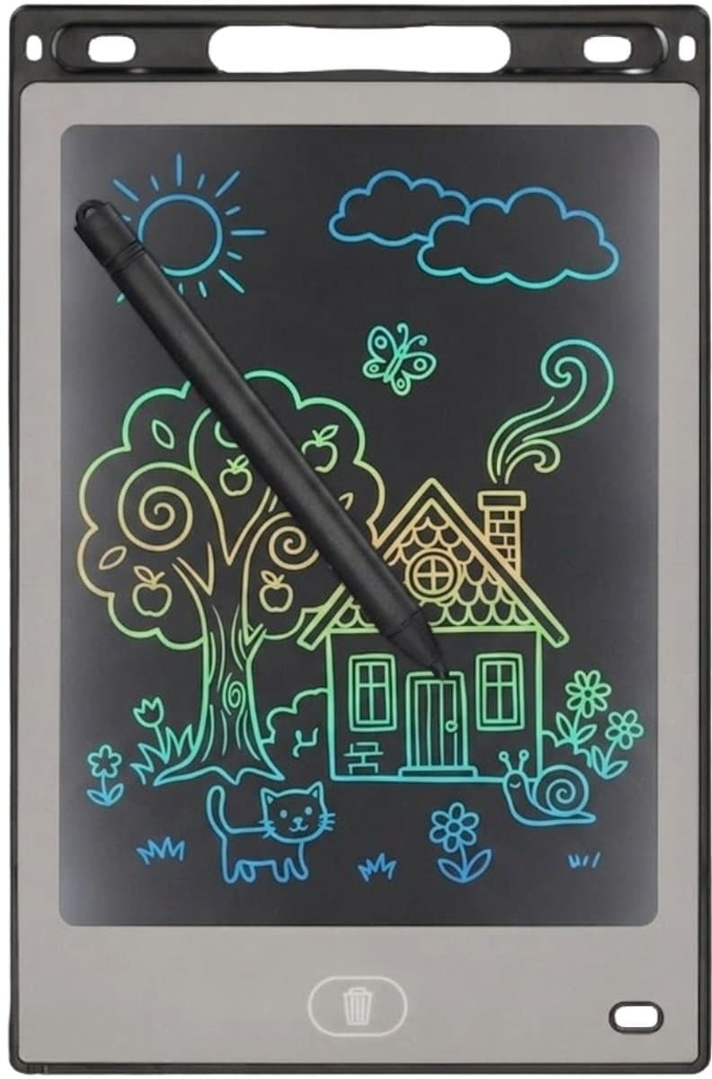 JENS Living 10 Inch LCD Teken Tablet Small - tekentablet - LCD Tekentablet kinderen - Tekenbord kinderen - Grafische tablet kinderen - Kindertablet Zwart - kindertablet vanaf 3 jaar