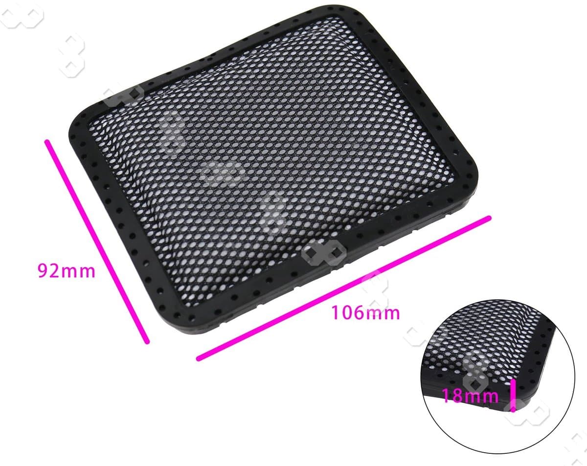 JHUBERS - Wasbare Gewatteerde Cleaner Filters - Filterset voor Draadloze Stofzuiger - Herbruikbaar en Duurzaam - Zwart - Geschikt voor Gtech AR01 A...
