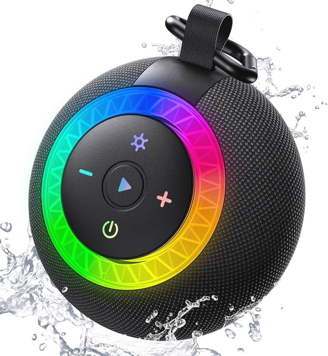 Draagbare Bluetooth Luidspreker - Kleine Muziekdoos - Muziek Luisteren - IPX7 Waterdicht - 24 Uur Speeltijd - Zwart