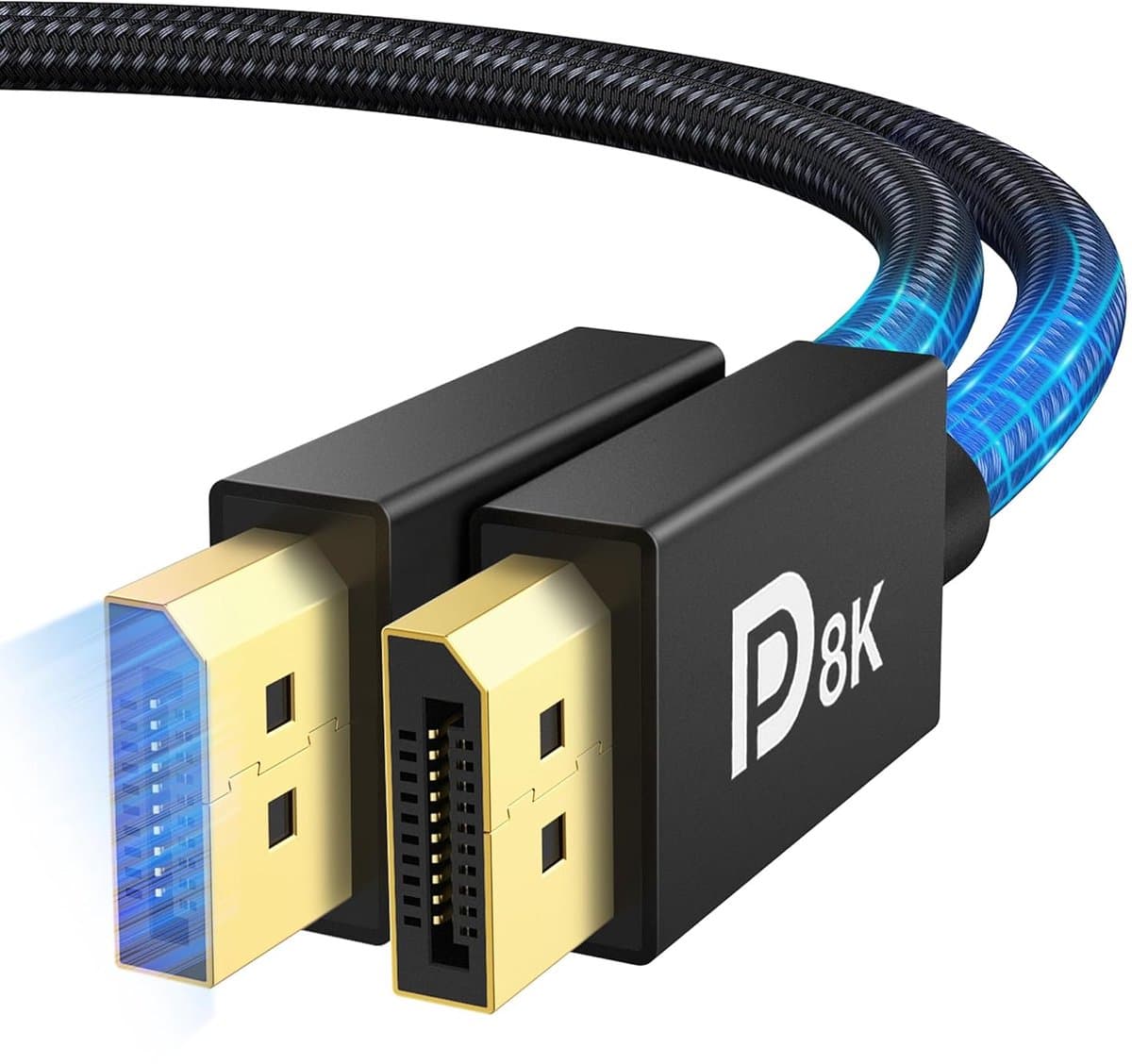 DP-naar-DP HD-kabel, 8K 60 Hz, computer-videokabel, monitorverbinding, mannelijk-naar-mannelijk, 1.4 e-sport DP-kabel