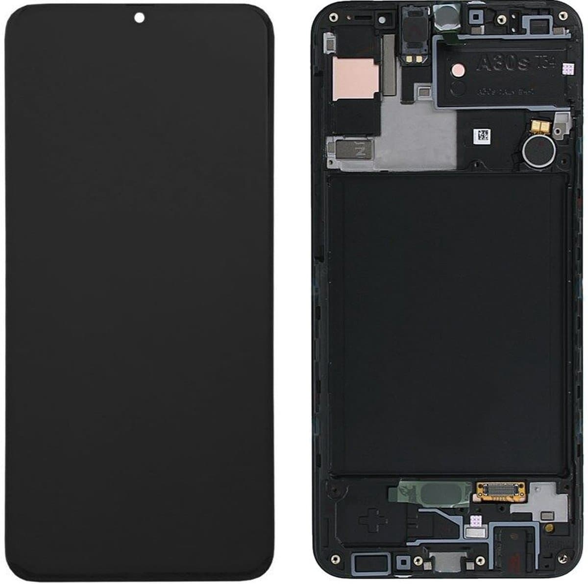 LCD Touchscreen - Black, Galaxy A30; SM-A30 Oled