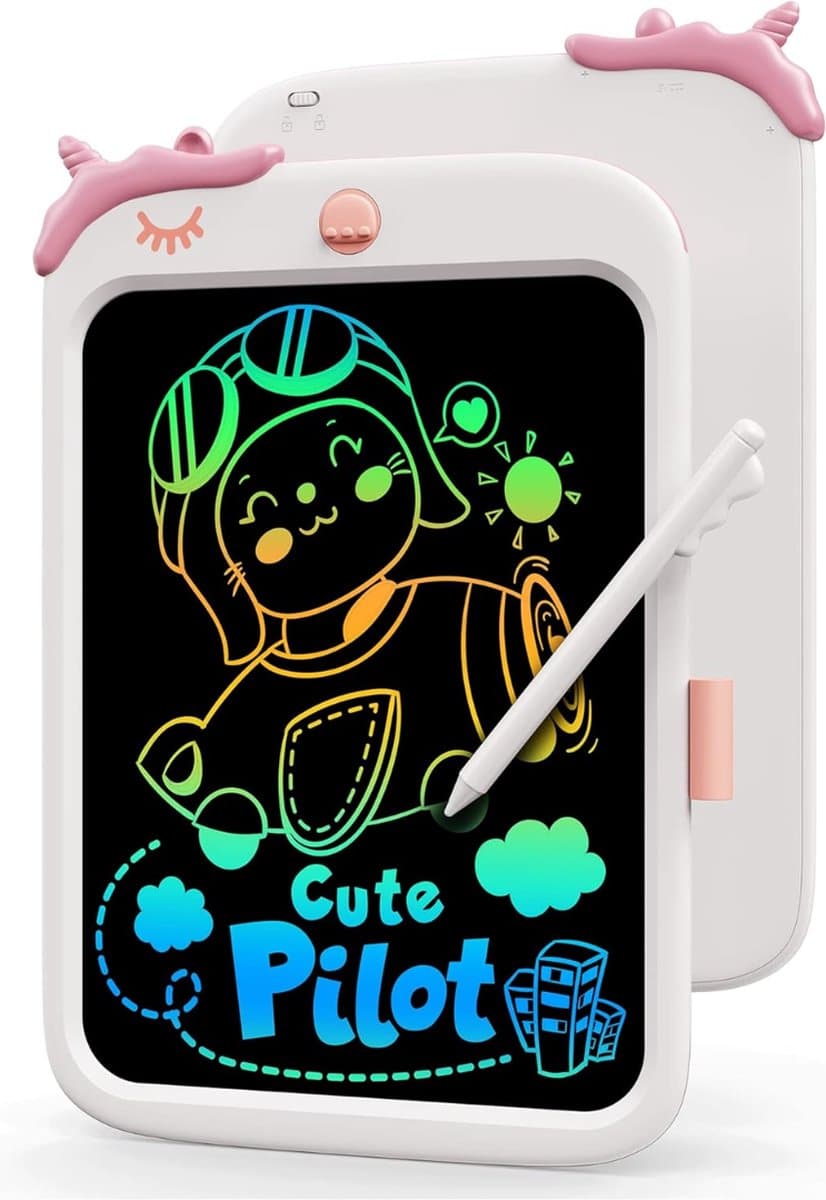 Geschenken voor Meisjes Speelgoed voor 3 4 5 6 7 Jaar Oude Meisjes Jongens Kinderen, 10 Inch LCD Schrijven Tablet Tekening Tablet Doodle Board Educatief Speelgoed Peuter Speelgoed Geschenken voor Verjaardag Kerst Festival Reizen