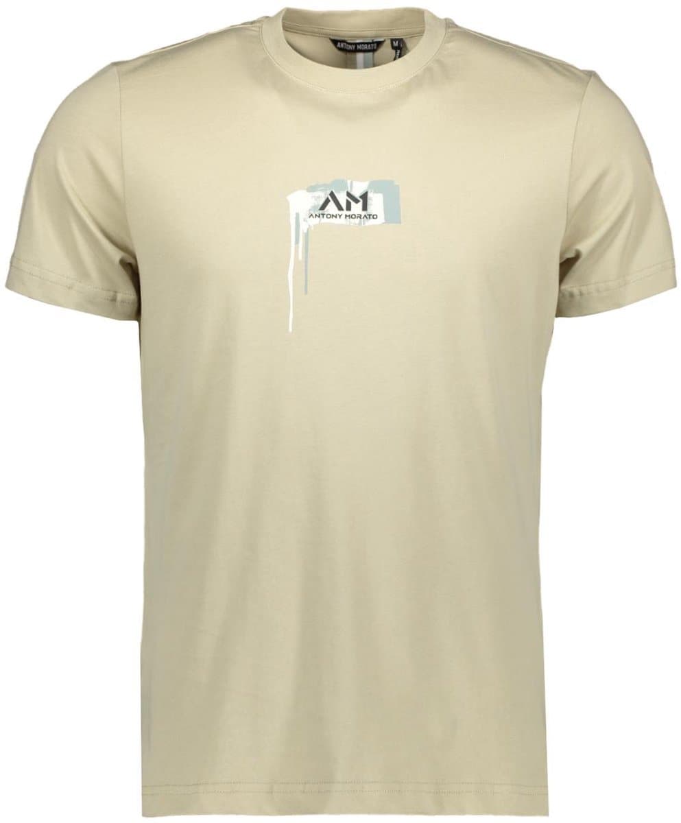 Antony Morato T-shirt Manila 2 Mmks02669 Fa100144 2107 Safari Mannen Maat - S