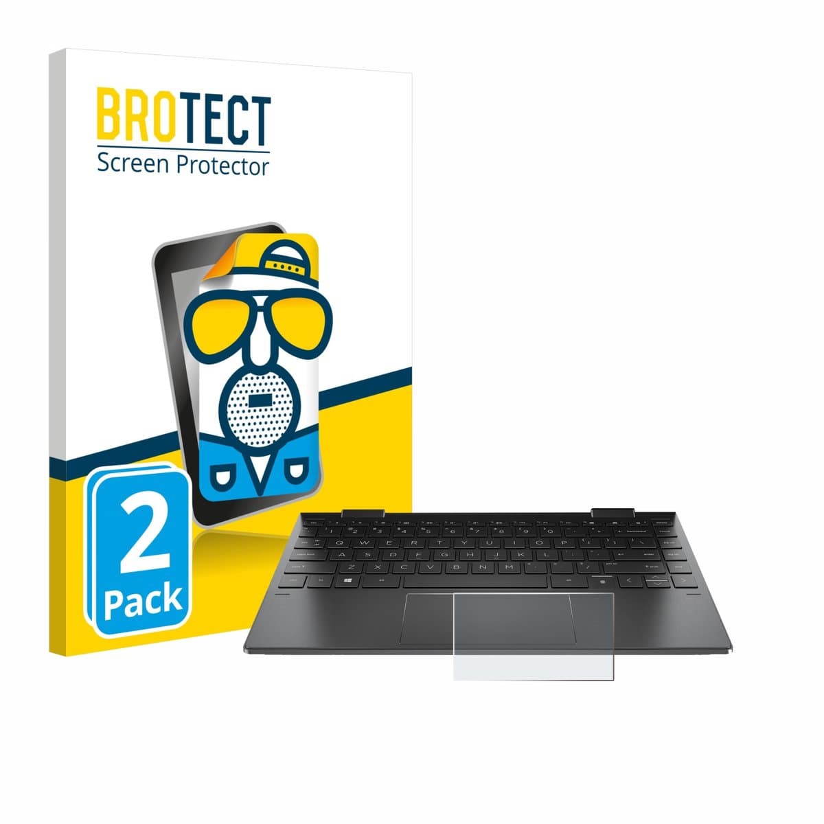 BROTECT - Screenprotector voor HP Envy x360 (13-X) (ALLEEN Touch Trackpad) - Folie Beschermfolie matte 2 Stuks