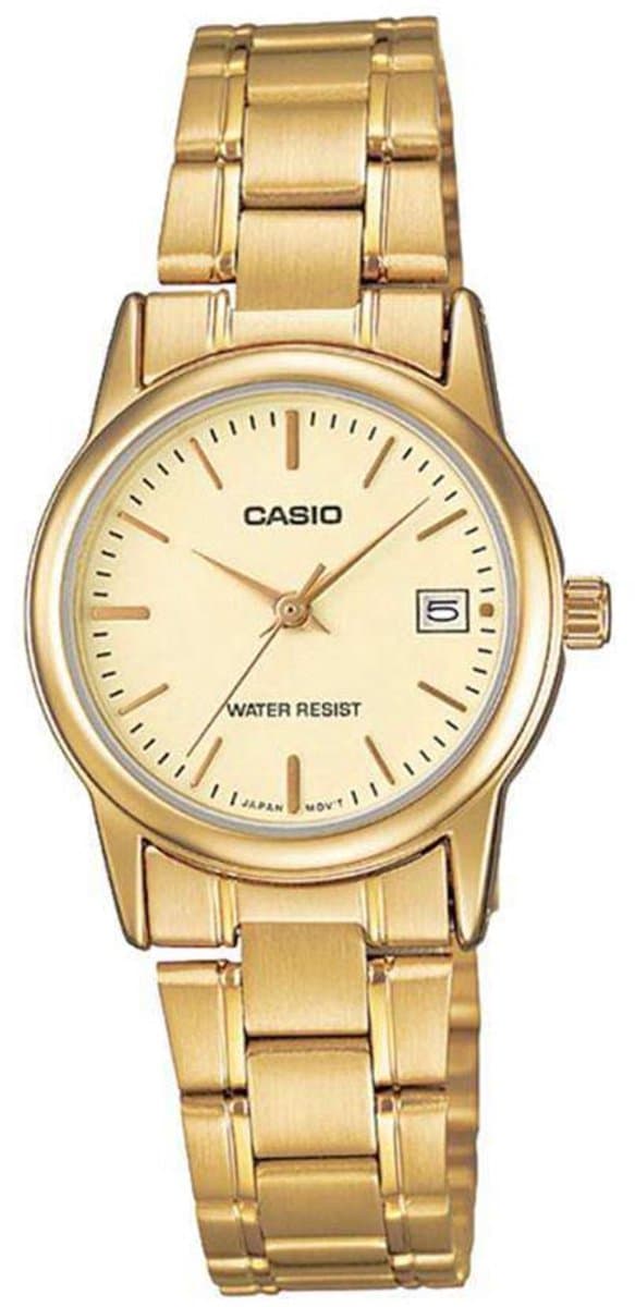 Casio LTP-V002G-9A - Dameshorloge - Klassiek Design - Elegant Goud - Betrouwbaar