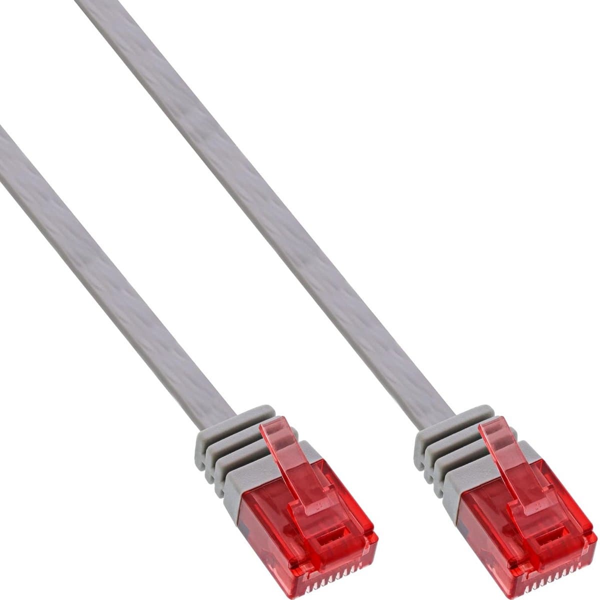 UTP Cat.6 Netwerkkabel Plat Kort - 2 Meter Grijs