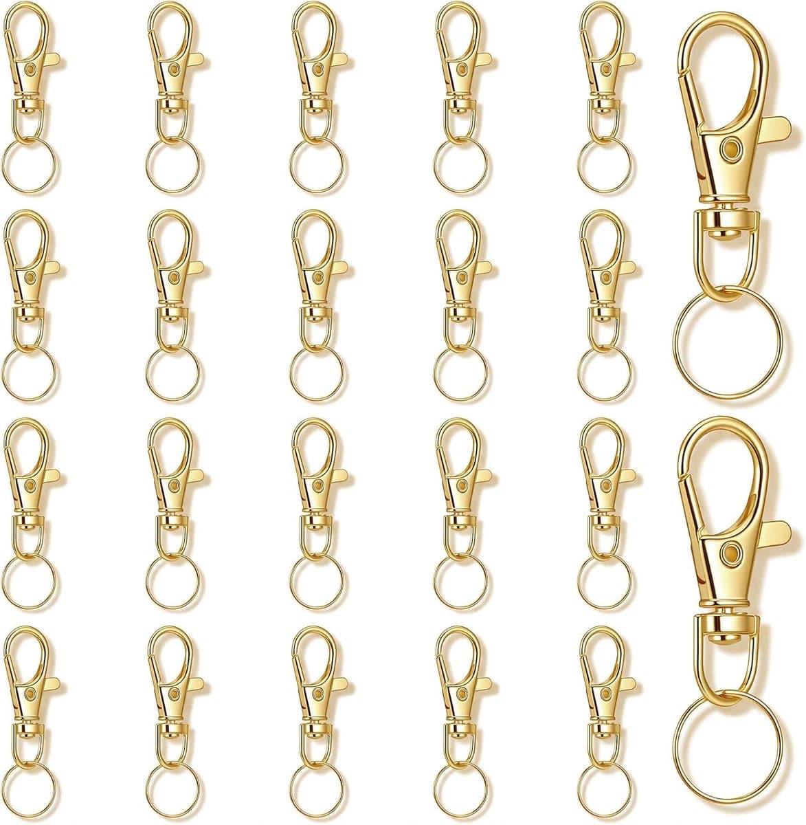 Stuks gouden sleutelhangers karabijnhaken