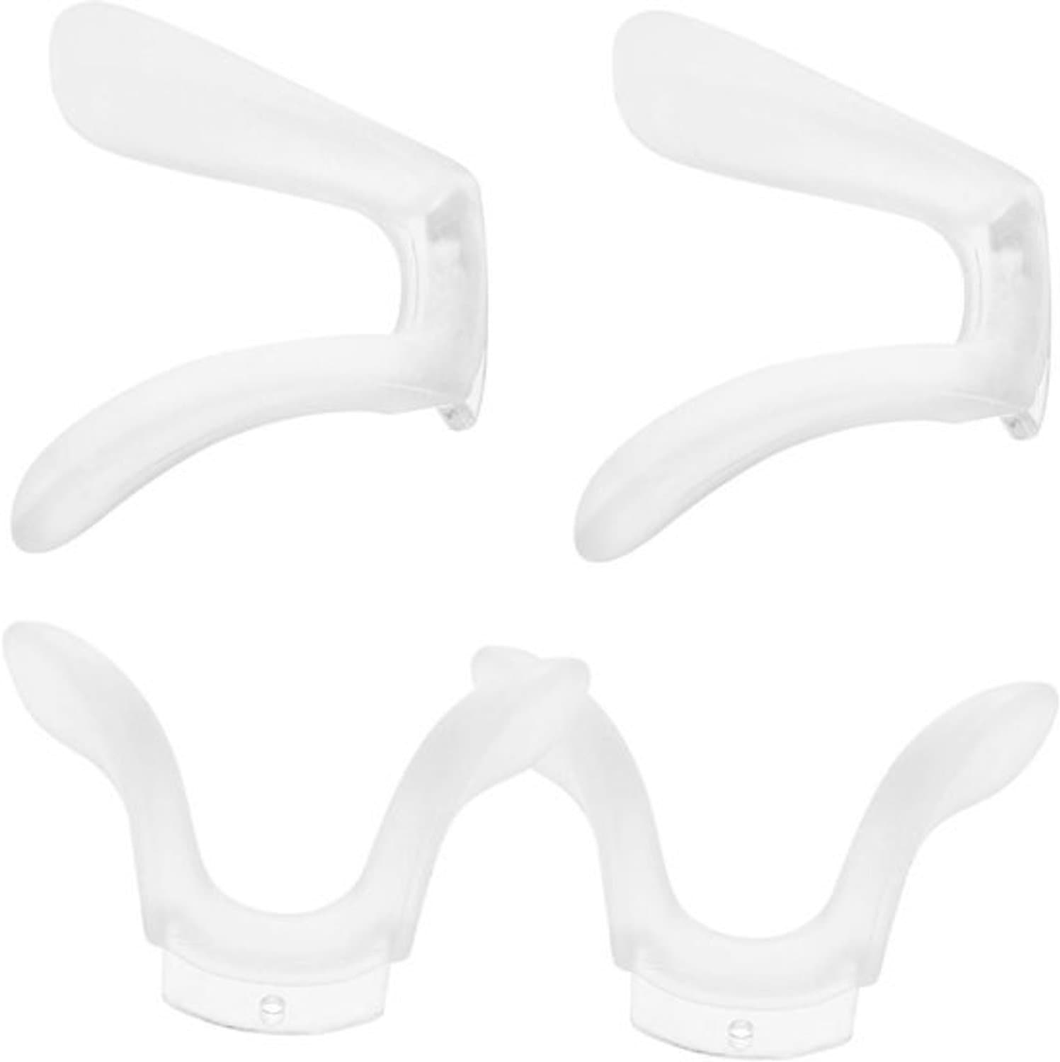 Brilneuspads - Siliconen neuskussentjes - Meer draagcomfort - Zacht siliconenmateriaal - 3 x 2.2 x 0.7 cm - Transparant