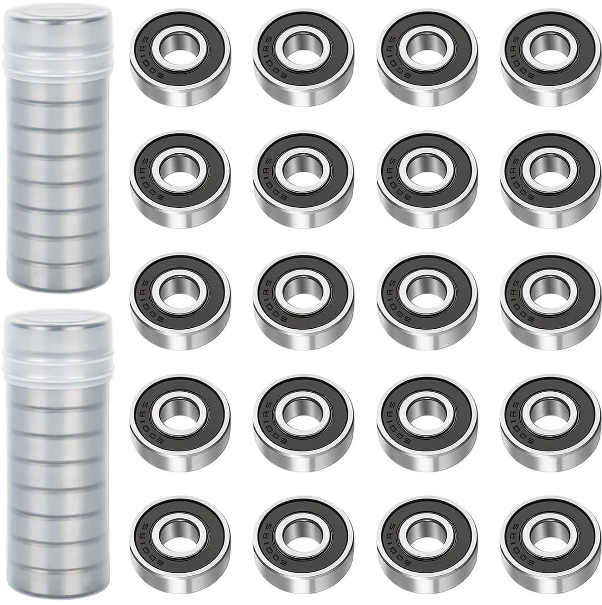 Set van 20 6001 2RS kogellagers 12 x 28 x 8 mm voor DIY-projecten, 3D-printers en machines