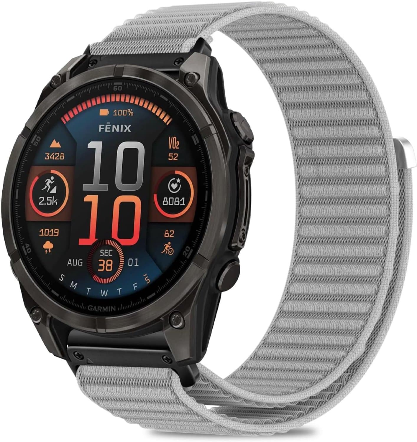 QuickFit 22mm Nylon Band voor Garmin Fenix 8 47mm/7/6/5/7 Pro - ShopVlot