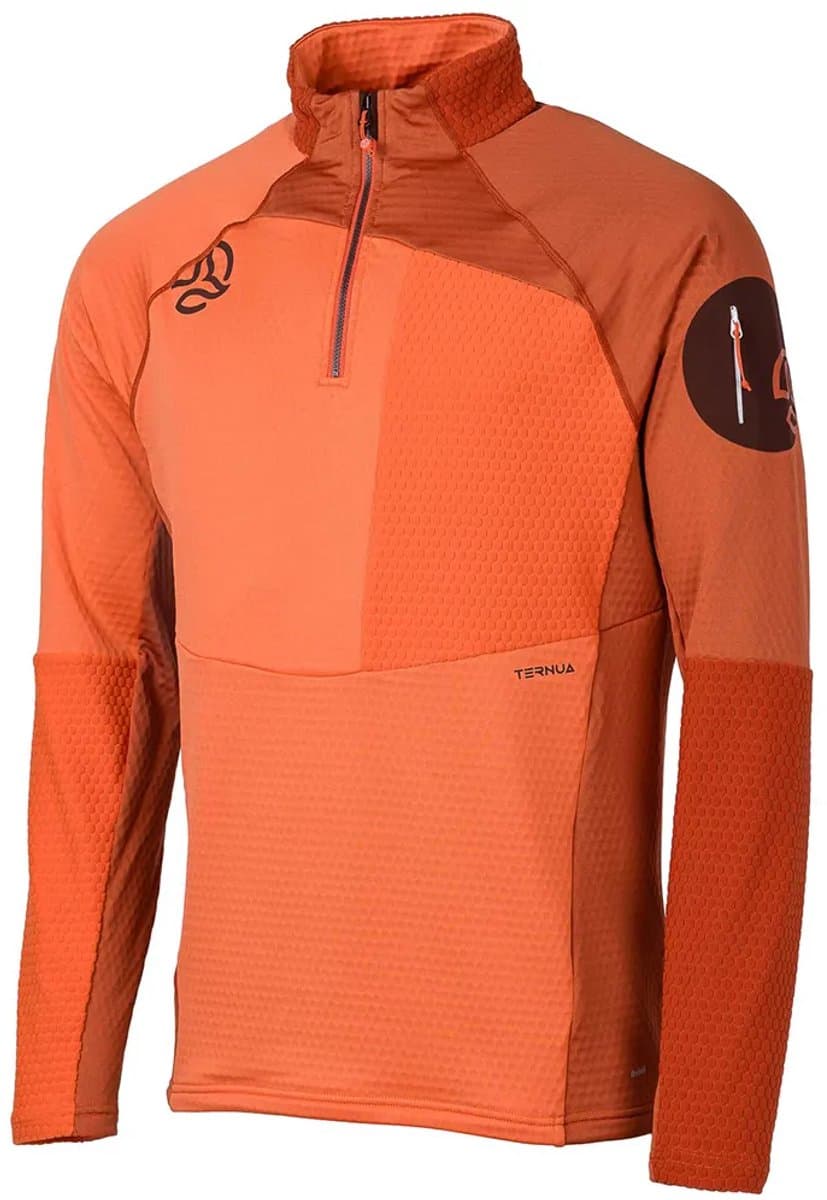 Ternua Ragger Lange Mouwen Basislaag Oranje L Man