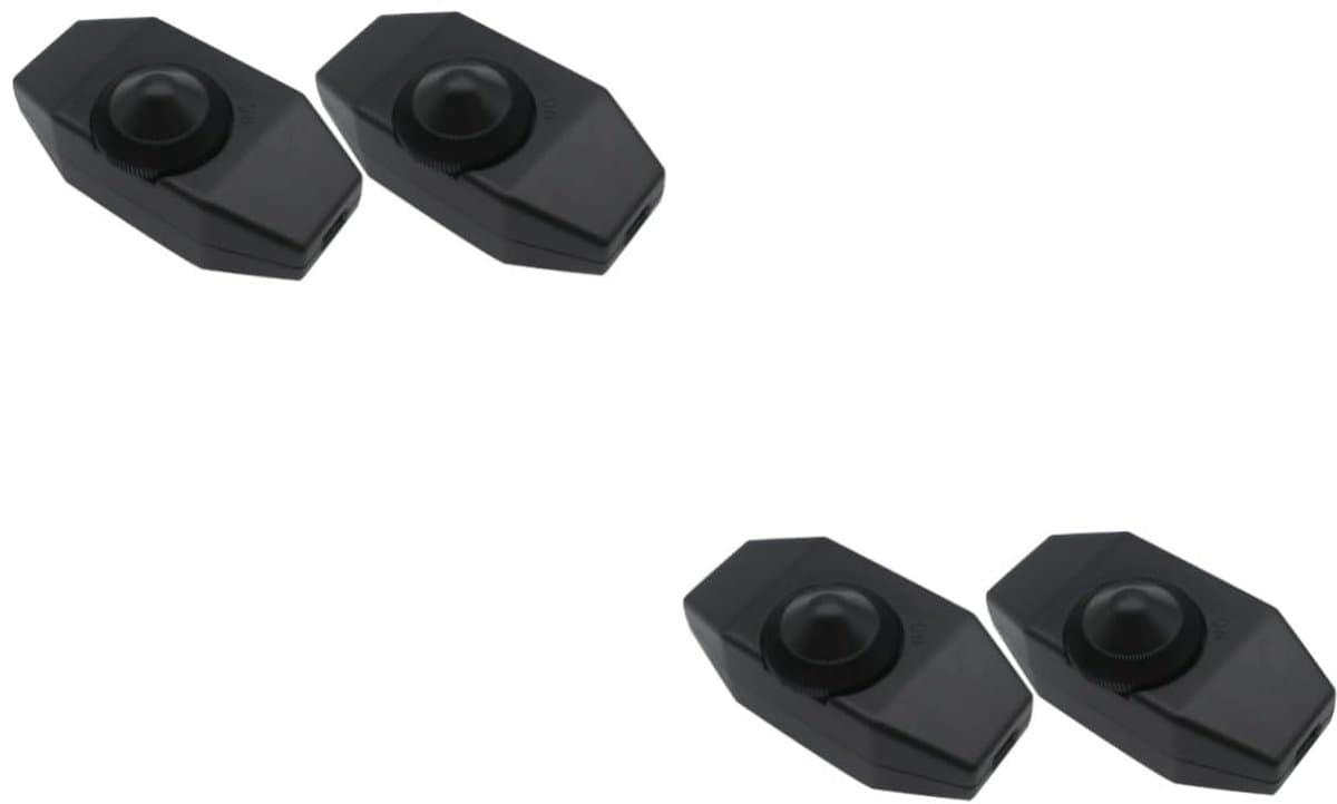 Draaibare Dimmer Schakelaar - Licht Controller - Lamp Helderheid Aanpassen - Traploos Instelbaar - 7 cm x 3.5 cm - Zwart