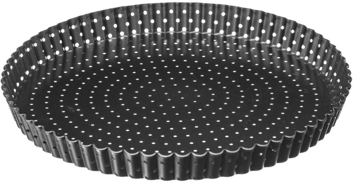 5five Metalen taartvorm met verwijderbare bodem - 28 cm, grijs