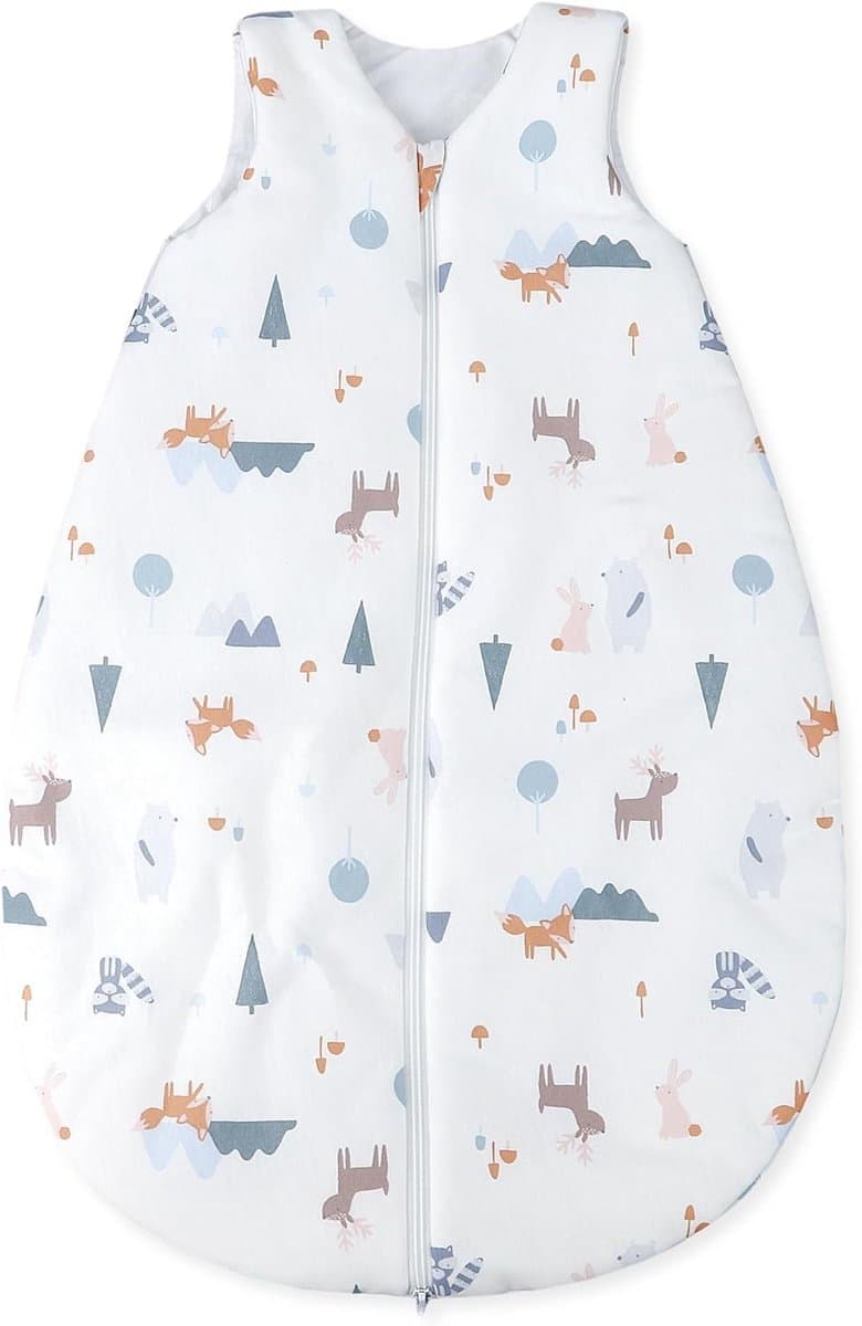 Baby Zomerslaapzak - Kruipzak Jersey - Comfortabele Nachtrust - Lichtgewicht 0.5 TOG - Maat 62 - Little Fox