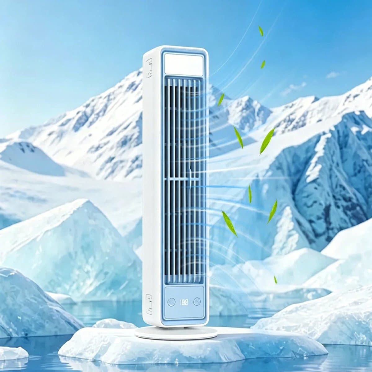 Archi USB Torenventilator – Draadloze Bureauventilator – Luchtkoeler - 3600mAh – 3 Snelheden – Met Afstandsbediening – Wit